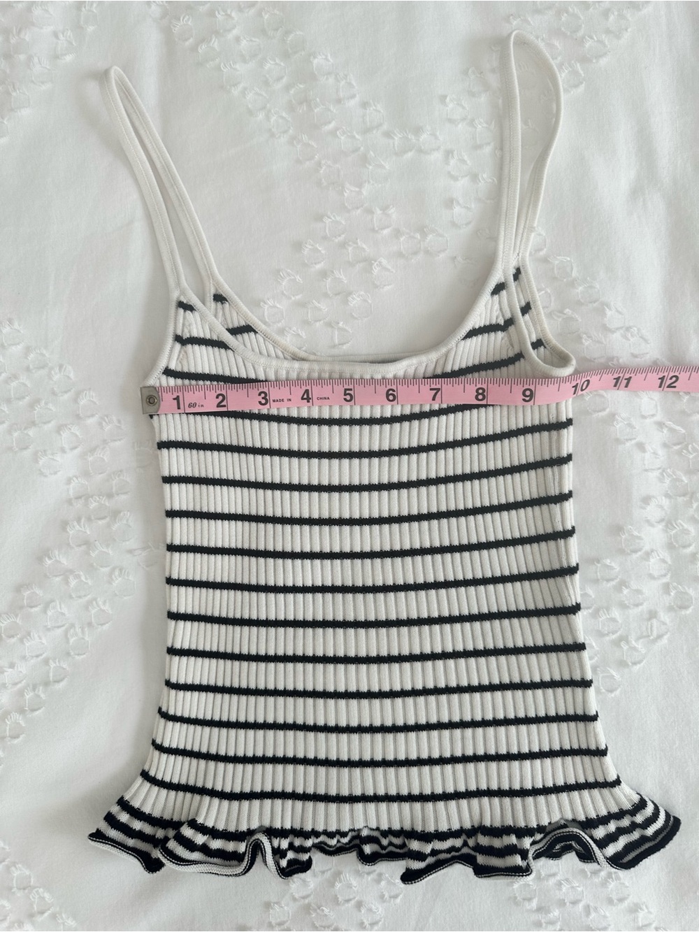 L'Academie Striped Ribbed Tank Top - Picture 4 of 8